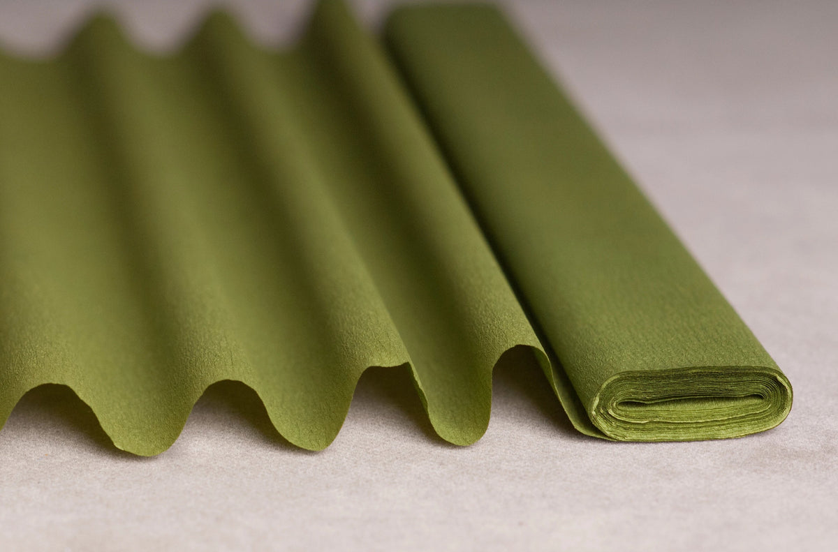 Green Crepe Paper Sheets