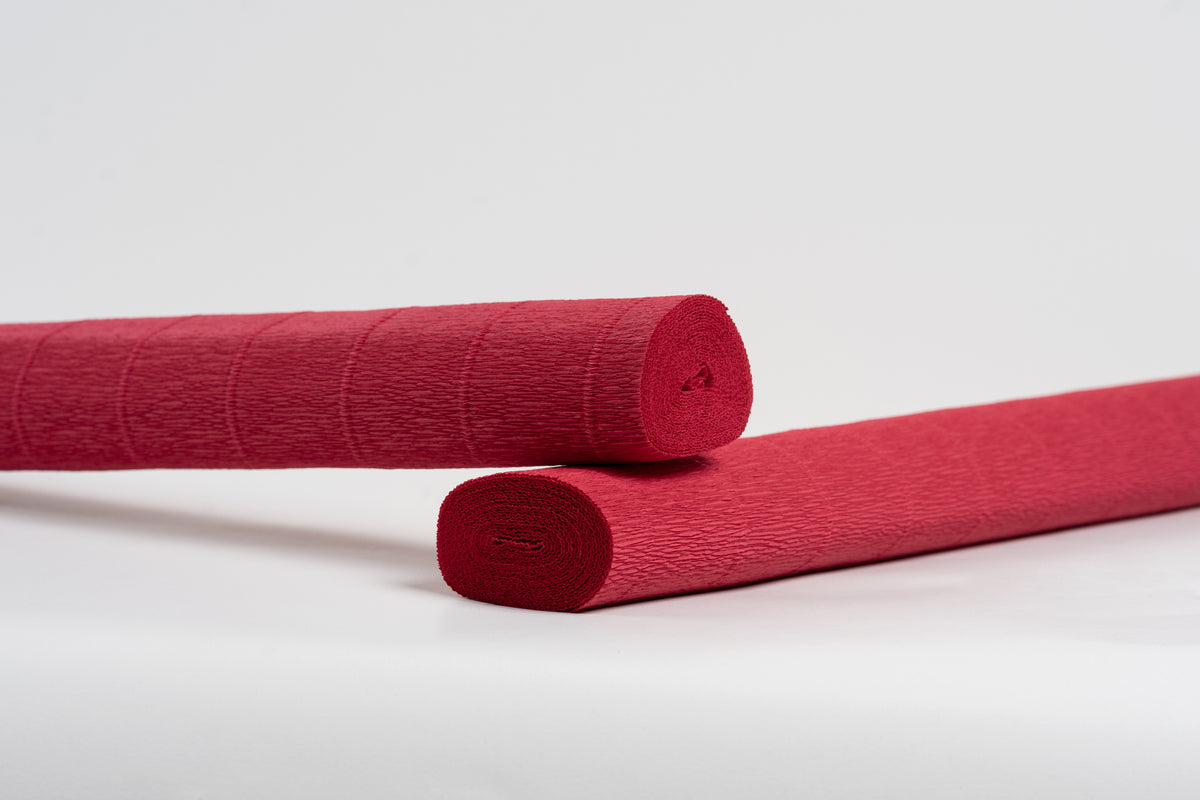 Crepe paper roll 180g (50 x 250cm) Scarlet Red (shade 580)