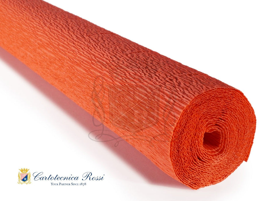 17E6 Italian Crepe Paper 180g Intense Dutch Orange