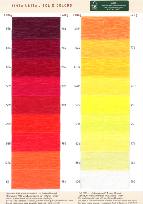 Catalogue: Crepe paper 180g \ 140g - Solid colour