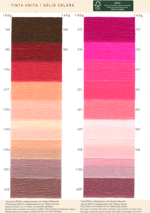 Catalogue: Crepe paper 180g \ 140g - Solid colour