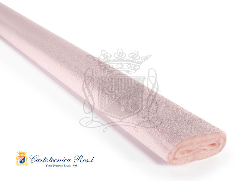 205 Italian Crepe Paper 60g White Pink
