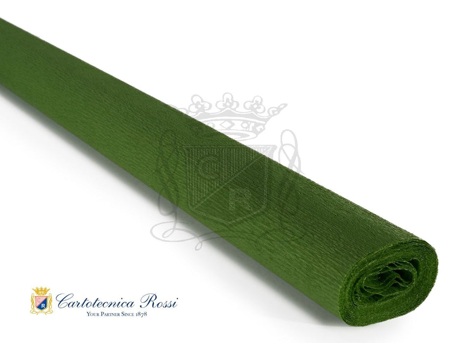 265 Italian Crepe Paper 60g Olive Green