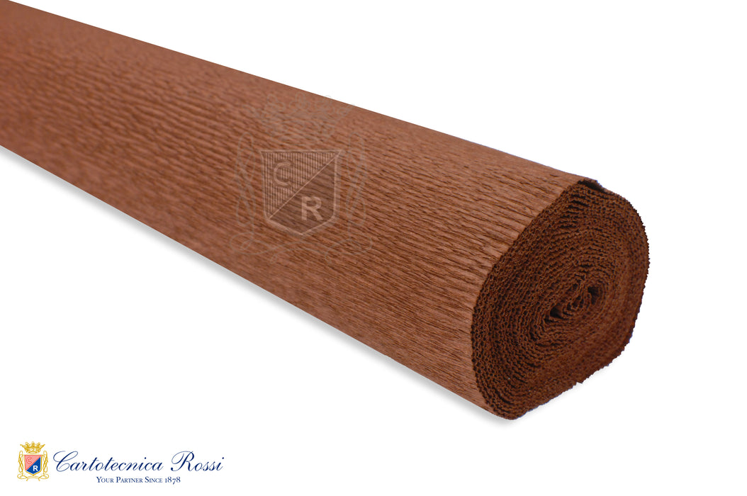 568 Italian Crepe Paper 180g Testa Di Moro Brown