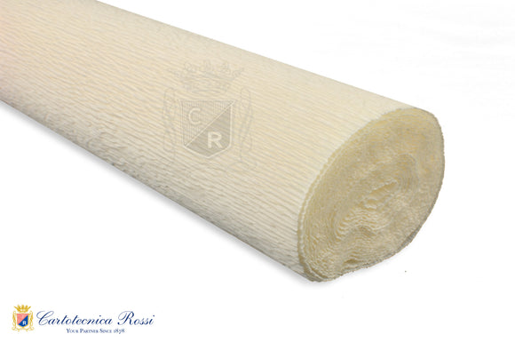 603 Italian Crepe Paper 180g White Cream