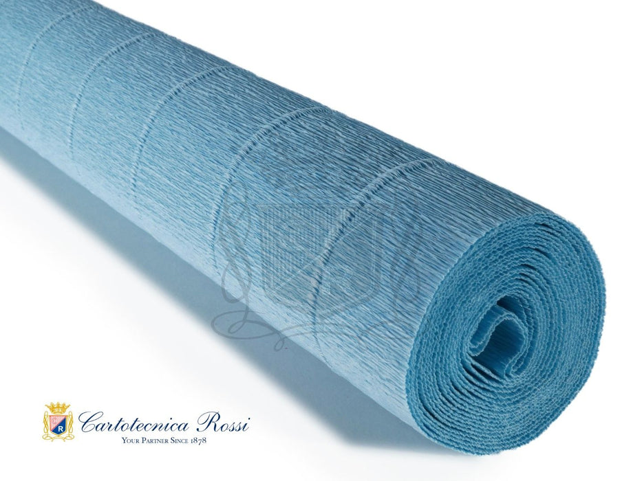 756 Italian Water Resistant Crepe Paper 140g Azure