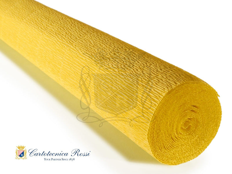 775 Italian Water Resistant Crepe Paper 140g Yellow