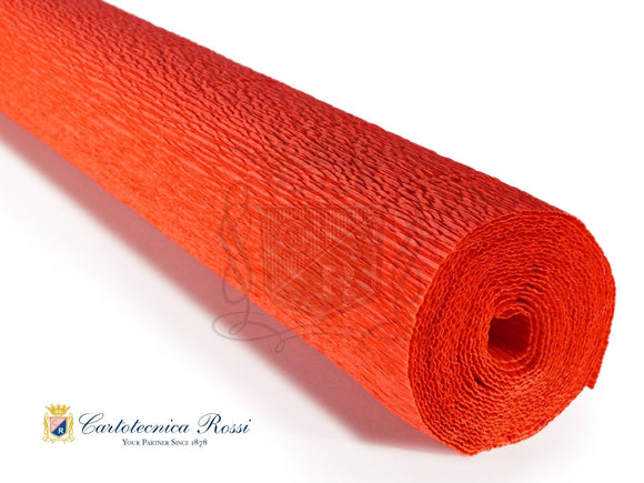 780 Italian Water Resistant Crepe Paper 140g Intense Orange