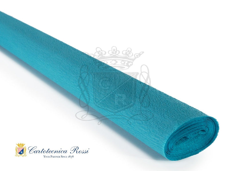 224 Italian Crepe Paper 60g Marine Azure