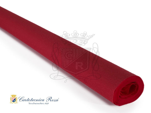 312 Italian Crepe Paper 60g Vivo Red