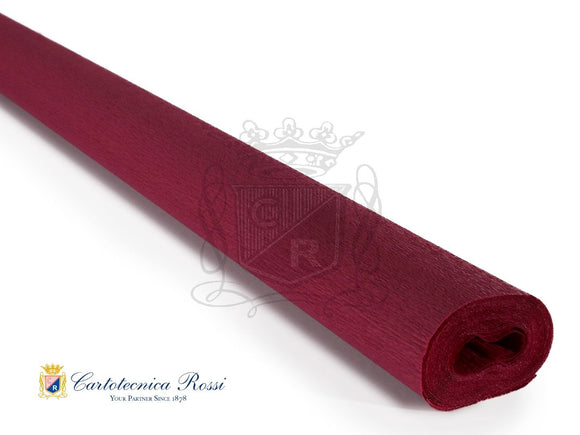 320 Italian Crepe Paper 60g Burgundy Red