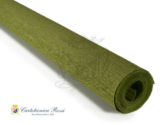 366 Italian Crepe Paper 90g Light Olive Green