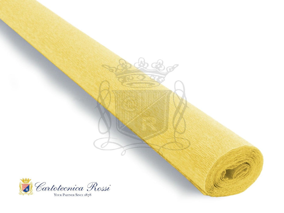 371 Italian Crepe Paper 90g Lemon Yellow