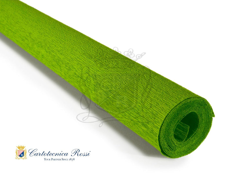 396 Italian Crepe Paper 90g Apple Green