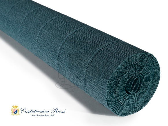 560 Italian Crepe Paper 180g Petrol Blue