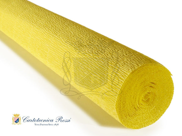 575 Italian Crepe Paper 180g Lemon Yellow