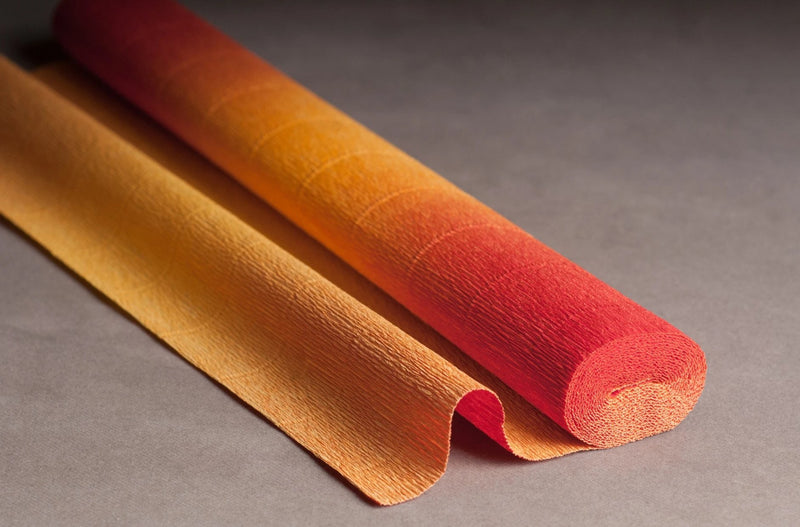 Nuance Italian Crepe Paper 180g 5769 Orange - Yellow Gradient