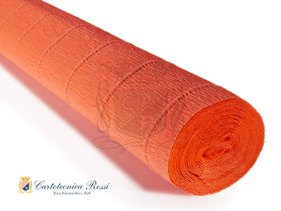 581 Italian Crepe Paper 180g Fluo Orange