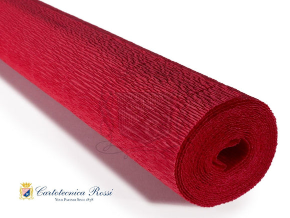 589 Italian Crepe Paper 180g Scarlet Red