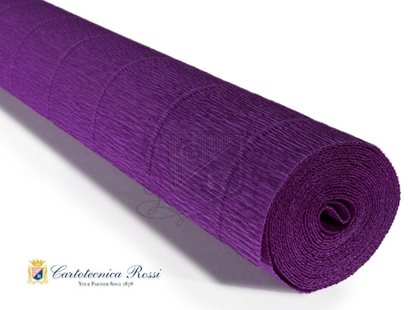593 Italian Crepe Paper 180g Violet-Purple