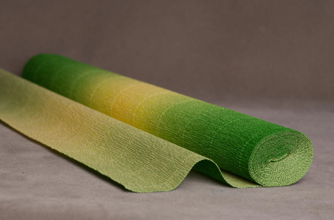 Nuance Italian Crepe Paper 180g 6005 Yellow - Green Gradient